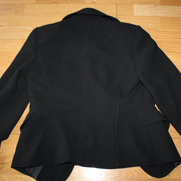 GORGEOUS ZARA BLAZER JACKET BLACK COAT LINES SIZE 6 - Picture 6 of 6